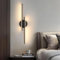 Mckalen Wandlampe LED Schwarz 24W 2700LM, Wandleuchte LED Innen Modern 60CM, Wandbeleuchtung Flur Warmweiss 3000K für Schlafzimmer Korridor Wohnzimmer Treppe