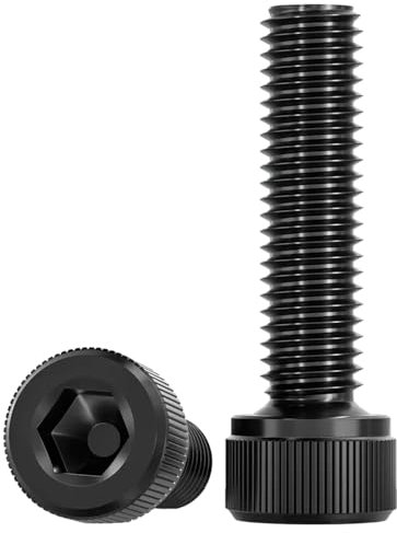 Drenky Viti a Testa Cilindrica con Esagono Incassato 10 Pezzi M8 X 30 mm Norma DIN 912 / ISO 4762 Nero in Acciaio Inox A2 V2A Bullone Meccanico Antiruggine Filettatura Completa
