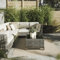 Interiyou Outdoor Teppich Wetterfest Asti - 195x195 cm Taupe - Jute Optik - Wasserfest für Balkon, Terrasse, Garten - Outdoorteppich passend auch für Wohnzimmer, Schlafzimmer und Küche