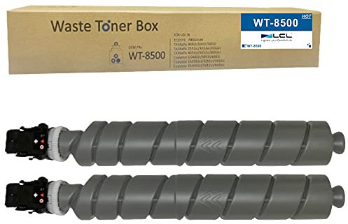 LCL WT-8500 kompatibler Tonersammler WT-8500 1902ND0UN0 80000 Seiten Tonerabfallbehälter Ersatz für Kyocera TASKalfa 2552ci 2553ci 3252ci 3253ci 3552ci 4002i 4003i 5002i UTAX 2508ci(2-Pack)