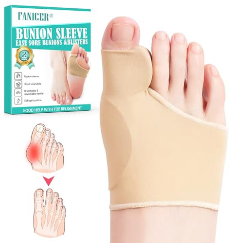 Hallux Valgus Socken, Hallux Valgus Korrektur, Hallux Valgus Zehenspreizer Korrektur, Großer Zeh Bandage Korrektur, Hallux Valgus Bandage mit Silikonpads für Männer und Frauen (37-43 M, Haut)