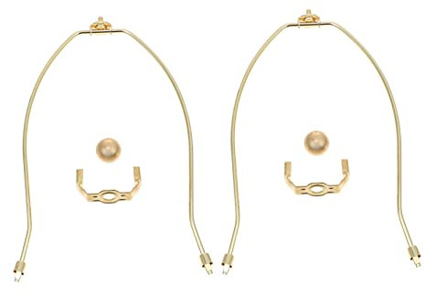 Artibetter 2 Stück Lampenschirmhalterung Harfenhalter Aus Galvanisiertem Rostfreiem Material Selbstgemacht Lampenzubehör Für Tisch Und Stehlampen Langlebig Und Stabil