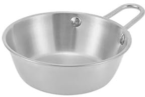 Descubra la vajilla perfecta for exteriores for picnics y viajes: duradera, liviana y resistente al óxido, suministros for campamento(Silver)