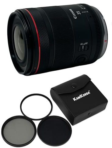 KamKorda Lens Filter Kit 67mm + RF 35mm f/1.4L VCM Camera Lens, RF-Mount Lens/Full-Frame Format, Extremely Fast Design, Voice Coil Motor (VCM) for Rear Focus + 2 Year Warranty