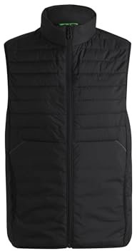 BOSS Herren V Thor 2 Wasserabweisende Weste mit tonalem Logo Schwarz001 L
