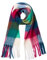 GIBZ Karierter Schal für Damen Bunt Extra Lang und Groß Schal mit Quaste Deckenschal für Winter, 230x35cm