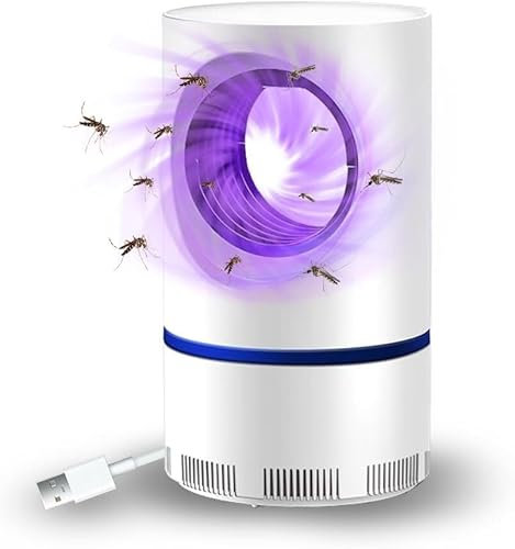Trappola per zanzare, Trappola per zanzare interna, Lampada USB per zanzare, Cattura efficacemente zanzare, mosche e piccoli insetti, Lampada notturna a LED | BUZZOFF