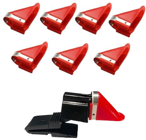 Replacement Blades for Electric Potato Peelers Automatic Rotating Apple Peeler Potato Peeling Machine, Electric Potato Peeler Accessory 8pcs Blades+ 1pcs Blade Holder Clip