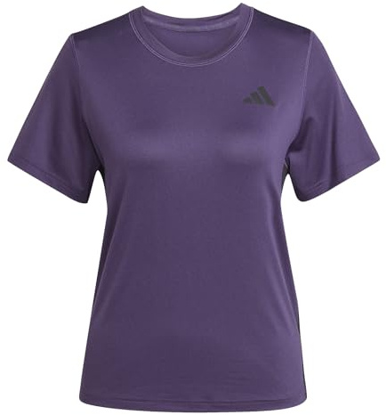 adidas Damen Train Essentials 3-Stripes Workout T-Shirt, Aurora Plum, S