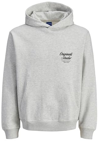 JACK & JONES Male Kapuzenpullover Kapuzenpullover | Loose Fit, Rückenprint, Langarm, Casual, Bei max. 40°C waschen