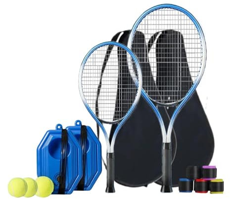 Qianly Palla da Tennis con Corda per Esercizi Individuali, Attrezzatura per Il Rimbalzo, 1adulti 1bambini