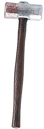 VICASKY 1pezzi Halloween Prop Giocattolo Martello di Plastica con Effetto per Decorazioni di Carnevale e Scherzi Spaventosi