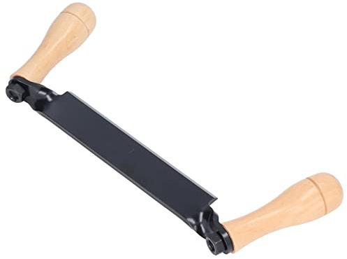 WGFOIP Draw Shave Knife, Straight Draw Shave Tool Tungsten Steel Blade for Shaping Wood Logs Fence Posts (10in)