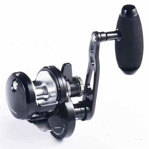 Karpfenrute Vollmetall Slow Jigging Rolle Ocea Jigger 1500HG/1501HG 24Kg Widerstand 6,3:1 8+1BB Salzwasser Überkopfrolle Angelrollen(Right Hand)