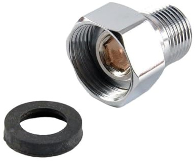 MonoSora 3 4 Inch x 1 2 Inch Union Radiator Valve Tail Stainless Steel Heating Valve Adapter for Bathroom Radiators Silver