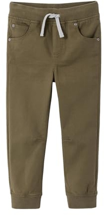 Vertbaudet Jungen Joggpants mit Dehnbund, Bundweite verstellbar Khaki 128
