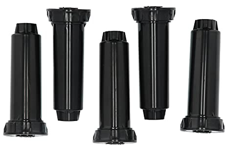 5 Stück Versenkregner mit Innengewinde G1/2, Dispersionsdüse mit Hebung, versenkbarer Sprinklerkopf mit einstellbarer Sprühreichweite und integriertem Filter