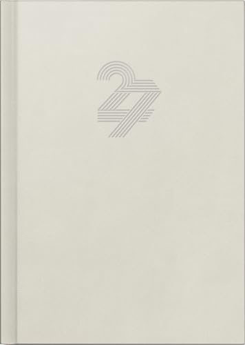 rido/idé Buchkalender Mod. Chefplaner 2027 „Grey“ | A5, Kunstleder