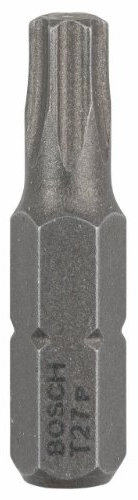 Bosch Accessories 3 Pièces Jeu de Embouts de Vissage Qualité Extra-Dure pour Vis Torx, T27 Epaisseur, 25mm Longueur