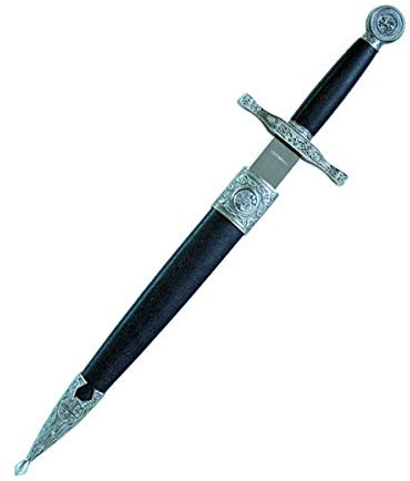 Unbekannt Dolch Excalibur mit Scheide, 37cm, Stahl