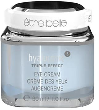 hyaluronic³ Augencreme 30ml; être belle Cosmetics; gegen Augenringe & Fältchen; Anti-Aging mit Hyaluronsäure; gegen müde Augen