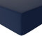 Amazon Basics Spannbettlaken, 135 x 190 x 30 cm, Mikrofaser, Spannbetttuch - Matratzenhöhe bis 30 cm, Marineblau