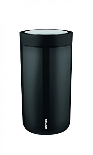 Stelton To Go Click Isolierbecher, schwarz 200ml passt unter die Kaffeemaschine!