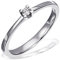 Goldmaid Damen-Ring Trauring, Freundschaftsring, Verlobung 925 Silber rhodiniert Diamant (0.05 ct) Brillantschliff weiß Gr. 54 (17.2) Verlobungsring Diamantring