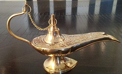 Aladdin The Genie Oil lamps - Brass Genie Aladdin Lamp 5 by AVS STORE Ã‚®