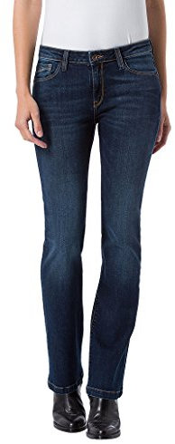 Cross Lauren Jean pour femme - Coupe droite - Bootcut - Bleu - Deep Blue, Deep Blue (H485-005)., 34W x 34L