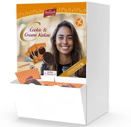 Coppenrath Cookie & Cream Kakao Doppelkeks glutenfrei (100 x 15 g)
