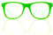 Spiral Diffraction Glasses - for Raves, Festivals and More Green Size: One size