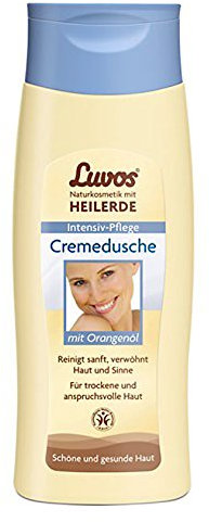 Milde Luvos Cremedusche mit Orangenöl Pflege-Set 2x200ml. Duscherlebnis für trockene und anspruchsvolle Haut