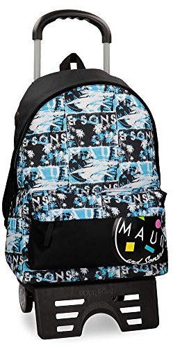Maui and Sons Shark Rucksack mit Trolley Mehrfarbig 31x42x17,5 cms Polyester 22.79L