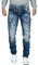 Cipo & Baxx Herren Jeans CD466-bans Blau W34/L32