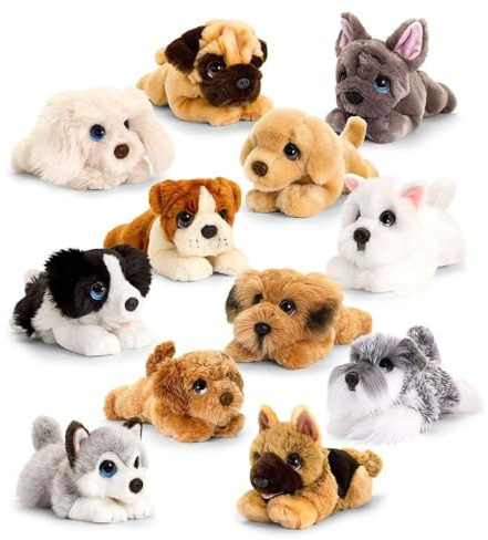 Signature Cuddle Puppy 12 Assorted Soft Toys 25cm