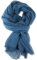fashionchimp BASIC-Schal für Damen mit weichem Fransensaum, Tuch in leichter Qualität mit Baumwolle, einfarbig (Royalblau)
