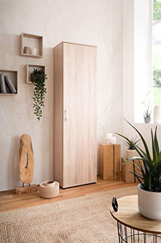 DEINE TANTE EMMA 002805 Andy Eiche Sägerau Sonoma Nb. Schuhschrank Garderobenschrank Mehrzweckschrank Stauraumschrank