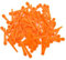 SurePromise Lot de 100 lames de rechange en plastique pour tondeuse à gazon Gardena 9823 9825 Orange 70 mm