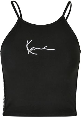 Karl Kani Damen KKWQ22001BLK KK Small Signature Tape Top Black, S