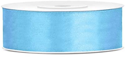 Satinband Hellblau 25mm x 25m– Schleifenband Sky Blue