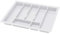 Range Couvert - Rangement et Organisation de Cuisine de la Couverts de Table - Pratique Range Couverts pour Tiroir 60cm - Universal Organisateur Tiroir Cuisine - Rangement Couvert - 530x430mm Blanc