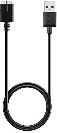 Ixkbiced Ligne de Chargeur Rapide de Cordon de câble de Charge USB Noir 1M pour Montre de Course Polar M430