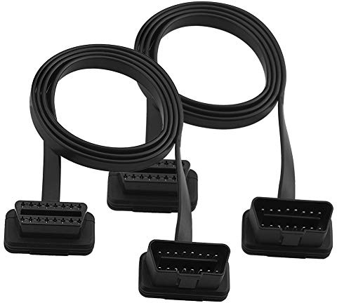S SIENOC OBD2-Verlängerungskabel,95CM,16 Pin Stecker auf Buchse Kabel | Buchse Verlängerungskabel Diagnostic- Extender 95cm (2PC)