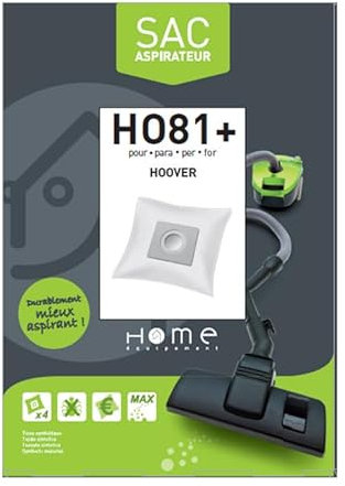 Sac microfibre adaptable par 4 HEHO81+ pour Aspirateur HOOVER TELIOS EXTRA