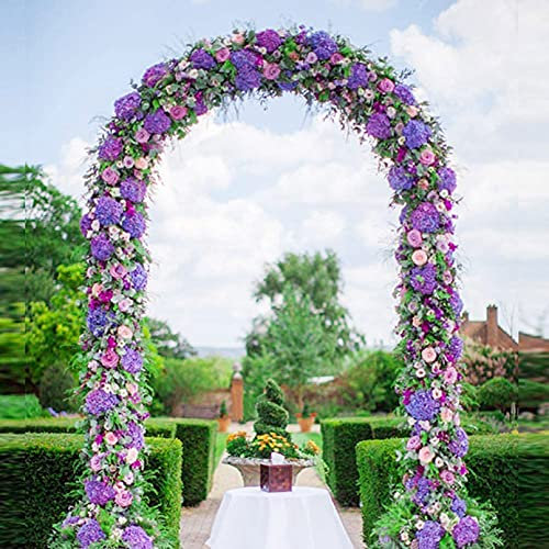Arche Jardin, Mariage Arche, Arceau à rosiers, Tuteur Colonne de Jardin, Pergola Bois Jardin Exterieur, Arche Plantes Grimpantes Métal, Noir/Blanc/Vert