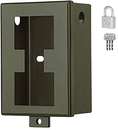 COOLIFE Wildkamera Metallgehäuse Sicherheitsbox Schutzhülle Kompatibel mit H881/H881 WiFi Wildkamera, Schützt Jagdkamera vor Tieren und Dieben