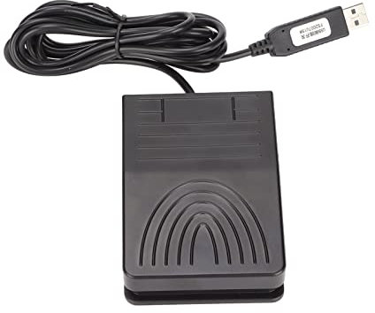 Bewinner USB Fußpedalschalter, Tastaturpedal für PC Computer, Ergonomische USB Aktionsschaltersteuerung, Spielmaus, Tastatur für Spiel