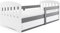Interbeds Kinderbett Classic 80x160 mit Lattenrost und Behälter unter dem Bett Sehr stabile Struktur Komfortables Funktionelles Einzelbett (grau)