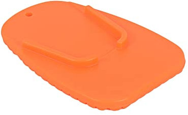 Oldbones Motorbike Side Stand Pad,1 Piece Plate Pad Motorcycle Kickstand Fit for Small Kickstand,Motorcycle Side Stand Pad for Snow Slippery Road,Hot Pavement, Grass, Soft Ground (Orange)